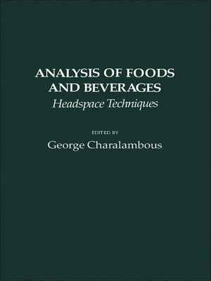 cover image of Analysis of Foods and Beverages